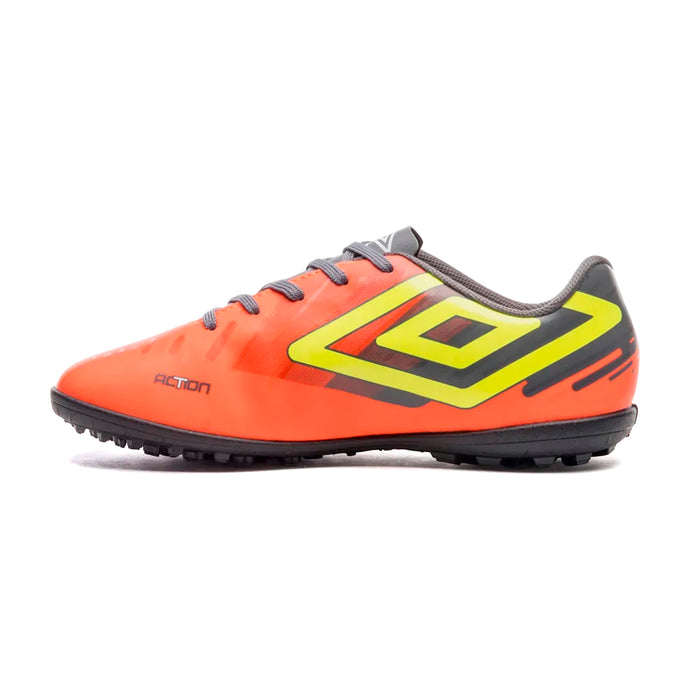 U01FB00249-086 Umbro Calzados Society Masculino Futbol Action Coral/Grafito/Lima