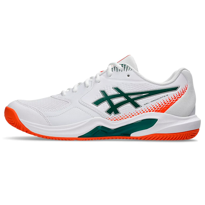 1041A546.100 Asics Calzados Deportivos Masculino Padel Gel-Dedicate 9 Padel White/Jewel Green