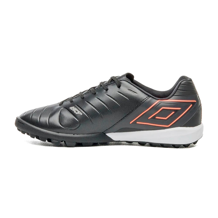 U01FB00347-102 Umbro Calzados Society Masculino Futbol Fifty VI Negro/Coral/Blanco