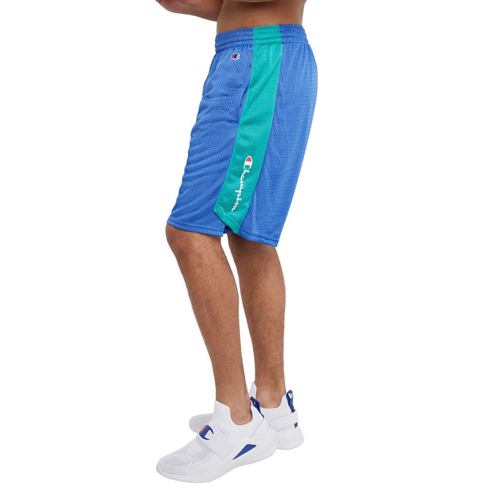 85861586325-ANNJ CHAMPION PRENDAS SHORT MASCULINO 10-INCH MESH BASKETBALL SHORT BRIGHT ROYAL OB/GREEN REEF