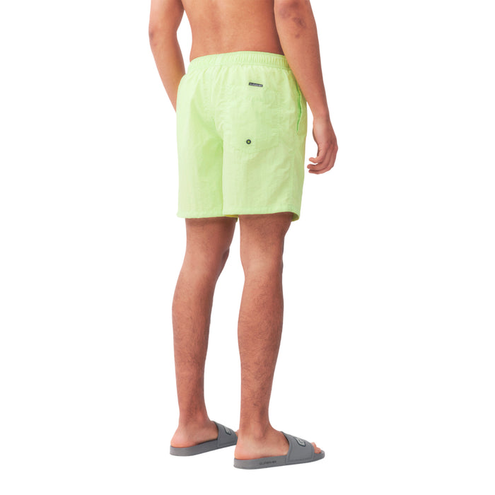 Quiksilver Shorts de Baño Masculino Moda Volley Paris Yellow