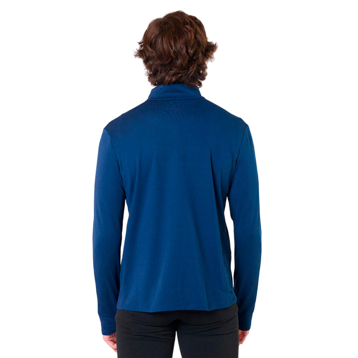 37121357S-210 SAUCONY PRENDAS REMERAS TERMICAS MASCULINO RUNNING TRIUMPH 3D 1/2 ZIP NAVY BLUE