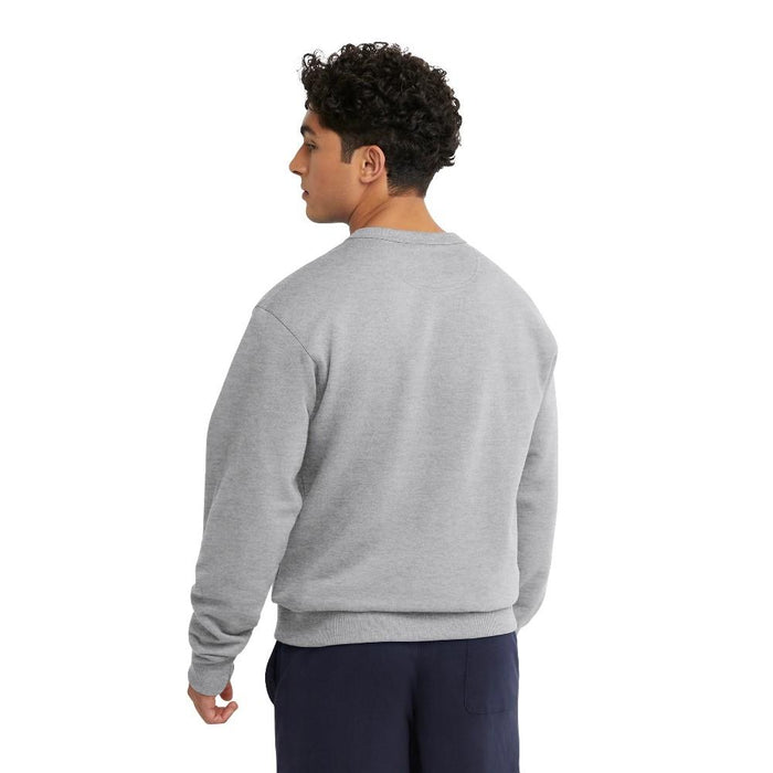 Champion Masculino Powerblend Graphic Crew Oxford Gray