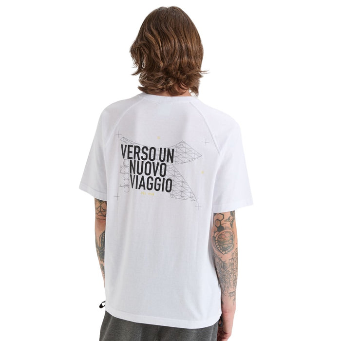 502178994-C0013 DIADORA PRENDAS T-SHIRT MASCULINO URBANITY OPTICAL WHITE/BLACK