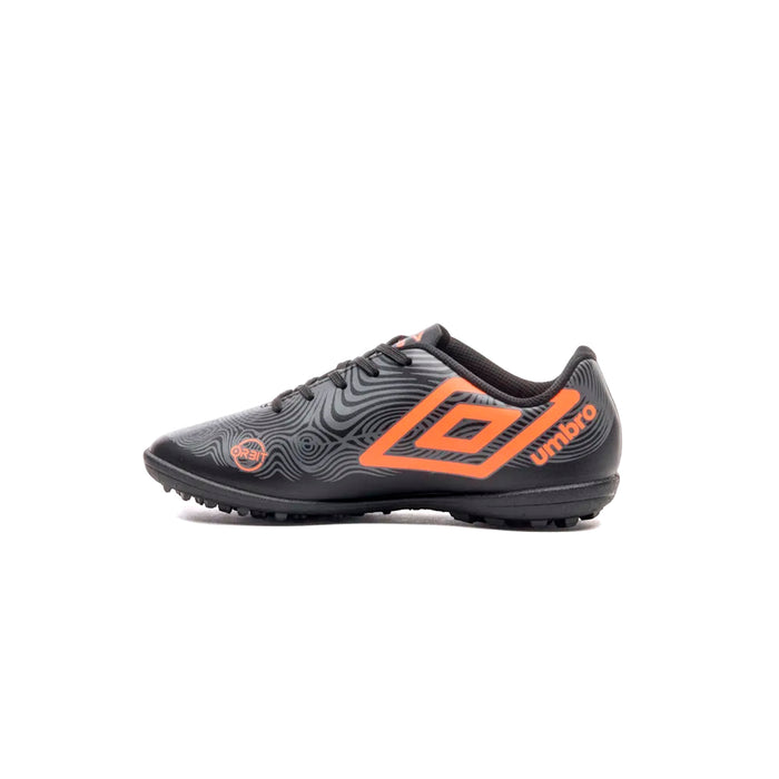 U07FB00179-186 Umbro Calzados Society Niños Futbol Orbit Jr Black/Grafito/Naranja