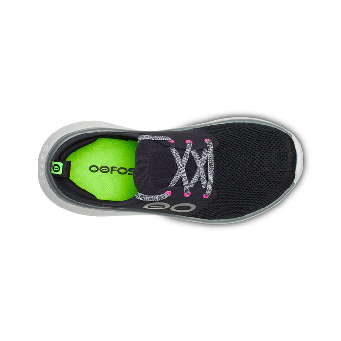 5077-WHTBLK OOFOS CALZADOS DEPORTIVOS FEMENINO RUNNING OOMY STRIDE WHITE/BLACK