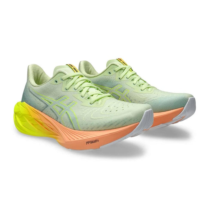 Asics Deportivos Masculino Running Novablast 4 Paris Cool Matcha/Safety Yellow