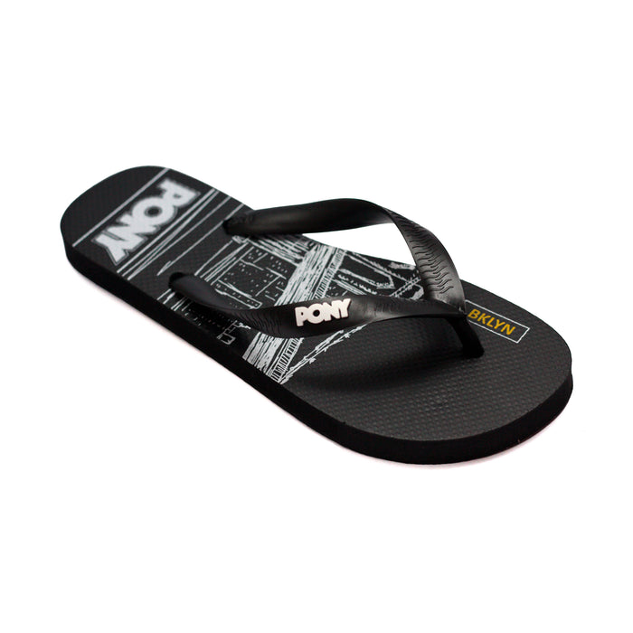 20257378-125 PONY CALZADOS ZAPATILLAS MASCULINO MODA URBAN BLACK/WHITE/GREEN