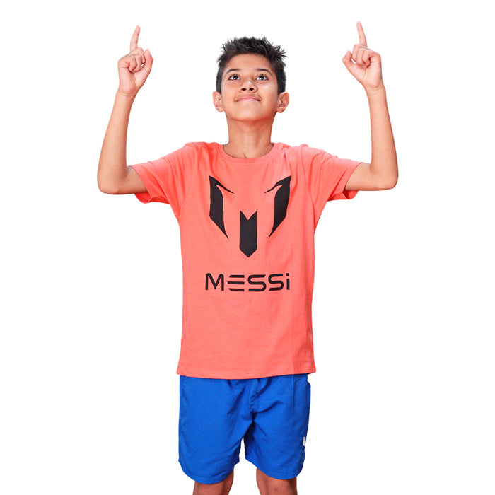 C132KBN30005-658 Messi Prendas Remeras Niños Nes Coral