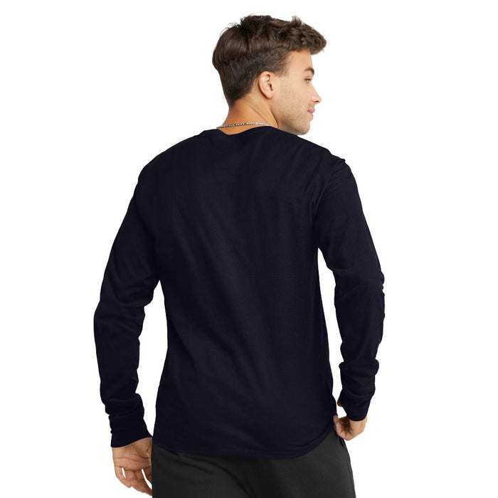 T2978-031 CHAMPION PRENDAS REMERAS MASCULINO CLASSIC JERSEY LONG SLEEVE TEE NAVY