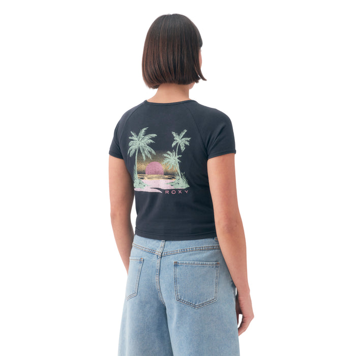 Roxy Remeras Femenino Moda Slow Down Negro
