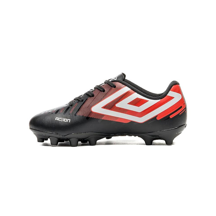Umbro Campo Junior Futbol Action JR Negro/Rojo/Blanco