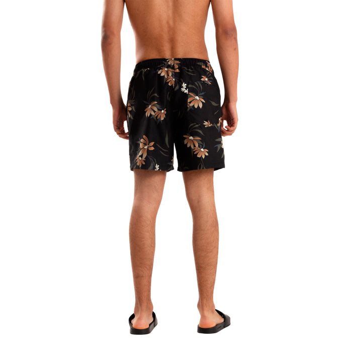 Quiksilver Shorts de Baño Masculino Moda Volley Costa Flora