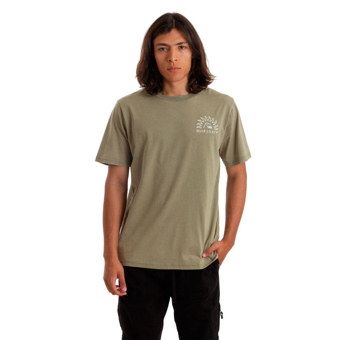 Quiksilver Remeras Masculino Moda Freedom Swell Green