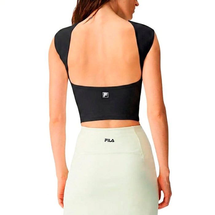 F12TR00021-160 Fila Prendas Remeras Femenino Training Classic Sports Black