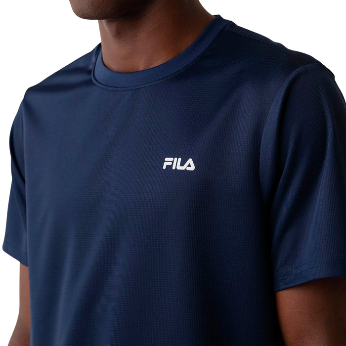 F11AT00721-729 FILA PRENDAS REMERAS MASCULINO TRAINING BASIC SPORTS II MARINHO/PRATA