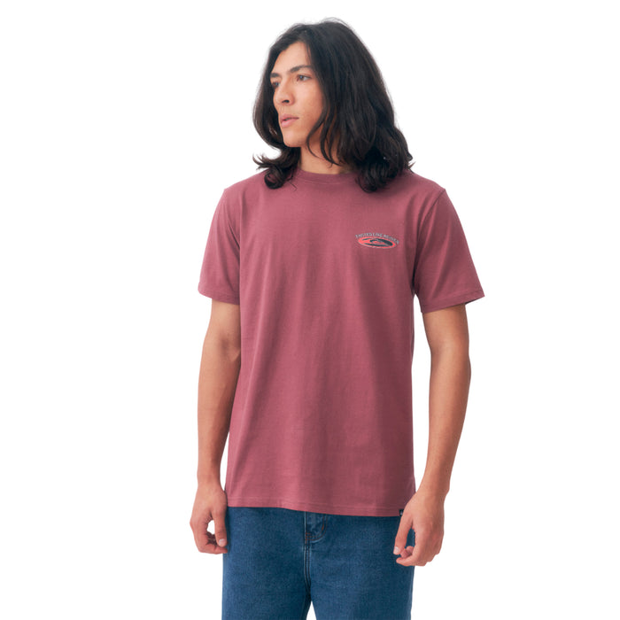 Quiksilver Remeras Masculino Moda Hollow Coves Rose Brown