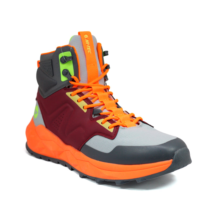Hitec Deportivos Masculino Hiking M Geo Sand Trail Mid Red/Dk Grey/Orange