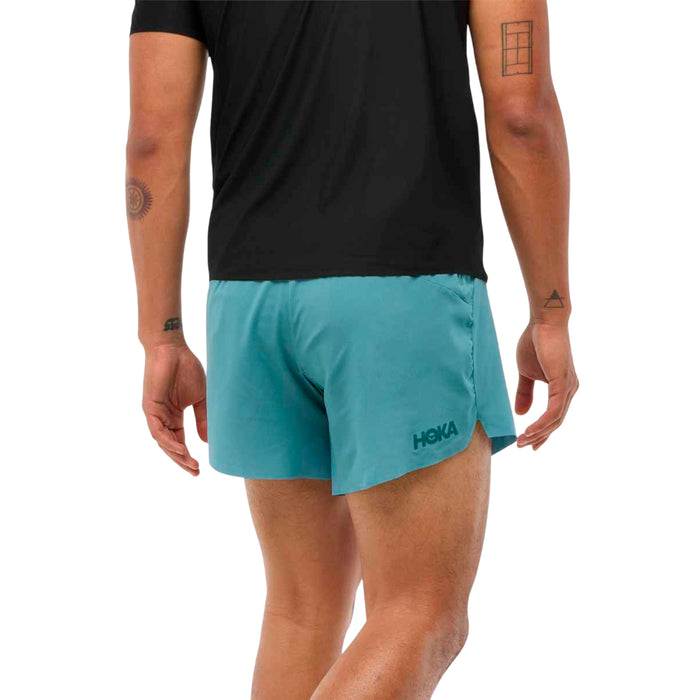 1151077  HOKA PRENDAS SHORTS MASCULINO RUNNING GLIDE 5 SHORT W/BRIEF MOUNTAIN FOG