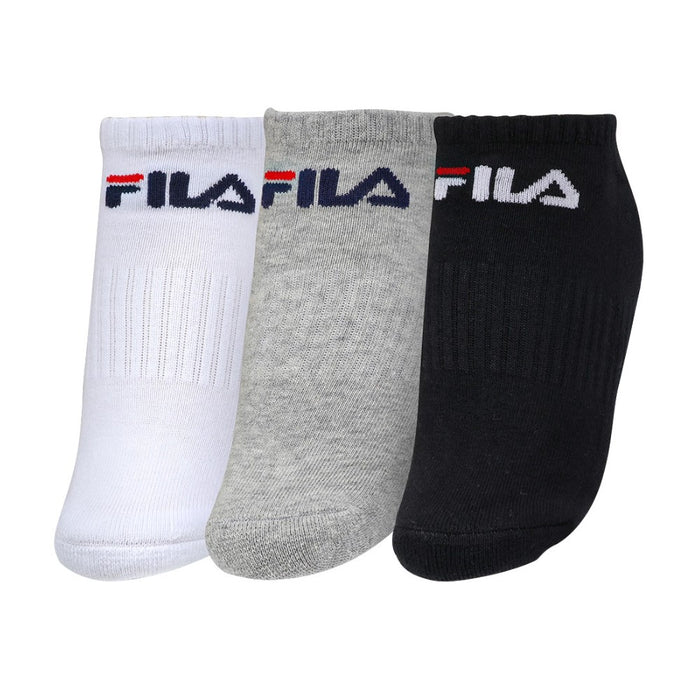 Fila Lifestyle Medias Unisex Tripack Cañoo Corto Blanco/Negro/Merge