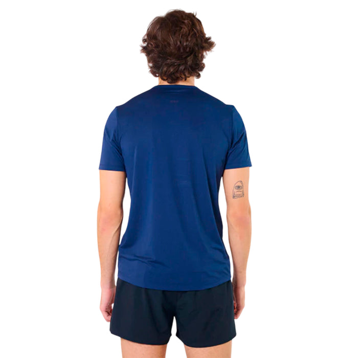 11121377S-210 SAUCONY PRENDAS REMERAS MASCULINO RUNNING STOPWATCH SHORT SLEEVE NAVY BLUE