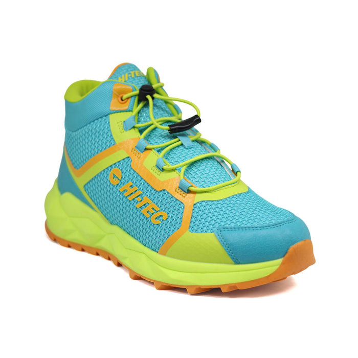 Hitec Deportivos Masculino Hiking Geo Dyn Trail Mid Aqua/Yellow/Lt Green