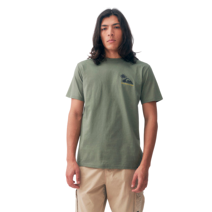 Quiksilver Remeras Masculino Moda Palm Island Green