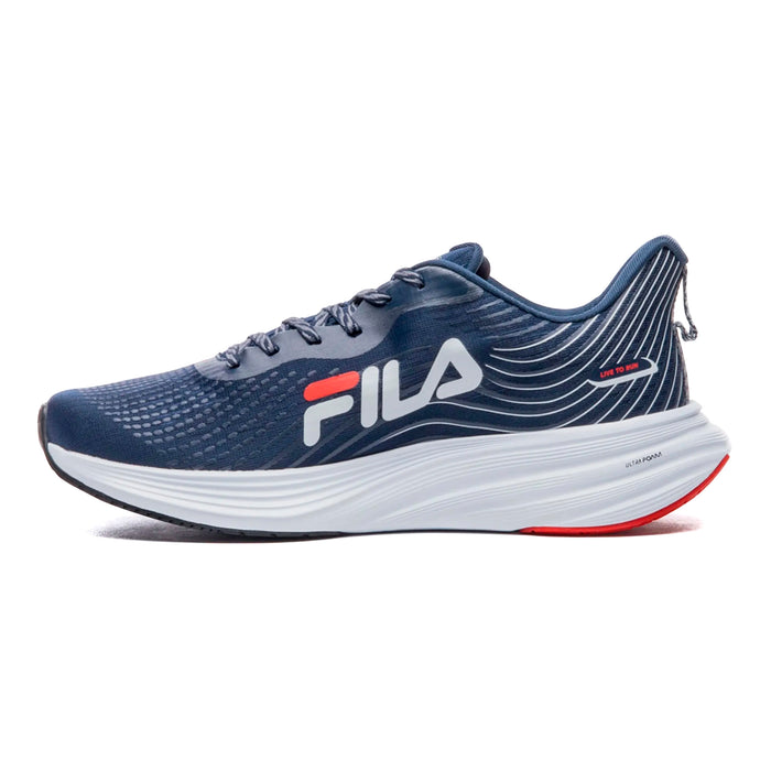 F01R00148-3643 FILA CALZADOS DEPORTIVOS MASCULINO RUNNING RACER CURVE 2 NAVY/WHITE/FLAME SCARLET