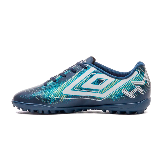 U01FB00329-723 Umbro Calzados Society Masculino Futbol Heatmap Marino/Blanco/Azul