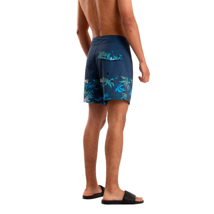 Quiksilver Shorts de Baño Masculino Moda Boardshort Division Blue Weed