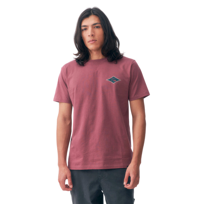 Quiksilver Remeras Masculino Moda Retro Rose Brown