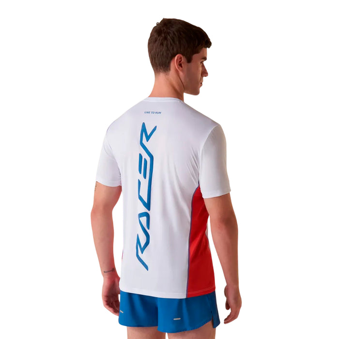 F11R00328-163 FILA PRENDAS REMERAS MASCULINO RUNNING CARBON RACER WHITE/RED