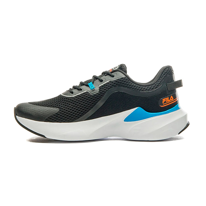 11J728X-6010 FILA CALZADOS DEPORTIVOS MASCULINO RUNNING RECOVERY BLACK/DRESDEN BLUE/RED ORANGE