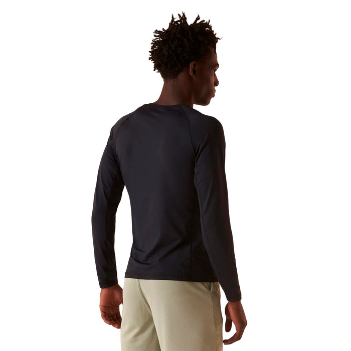 F11AT00628-469 FILA PRENDAS REMERAS MANGAS LARGAS MASCULINO TRAINING PERFORMA ECO PRETO/PRATA