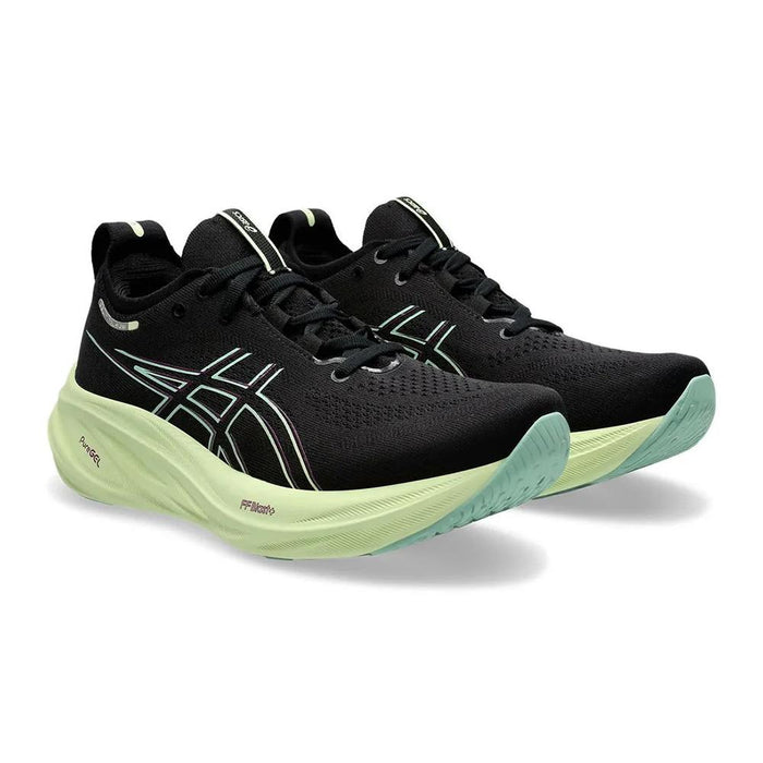 Asics Deportivos Femenino Running Gel Nimbus 26 Black/Cool Matcha