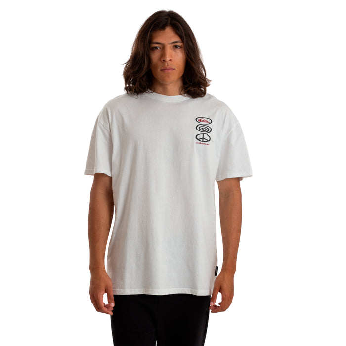 Quiksilver Remeras Masculino Moda Harmony Spyral White