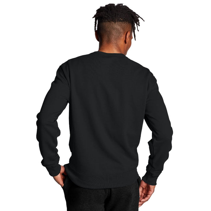 Champion Fleece Masculino Powerblend Graphic Crew Fleece Black