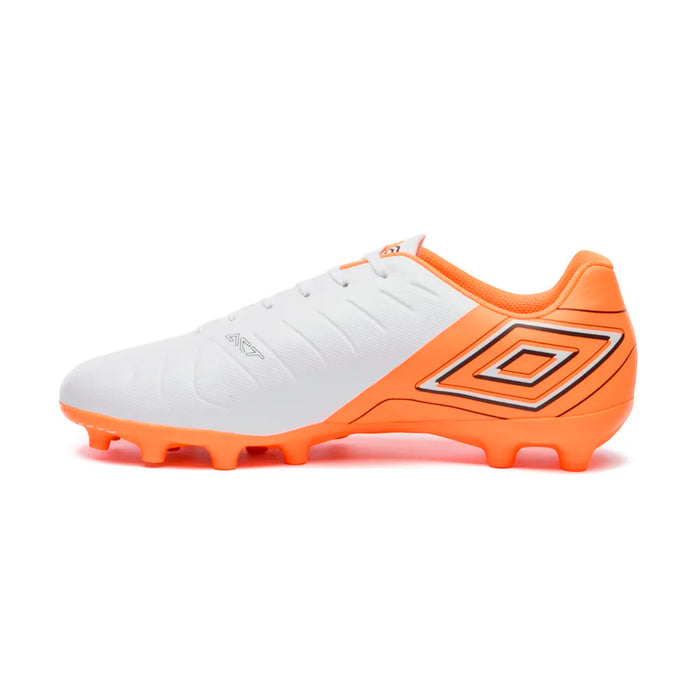 U01FB00322-261 Umbro Calzados Campo Masculino Futbol Fifty VI League White/Orange/Black