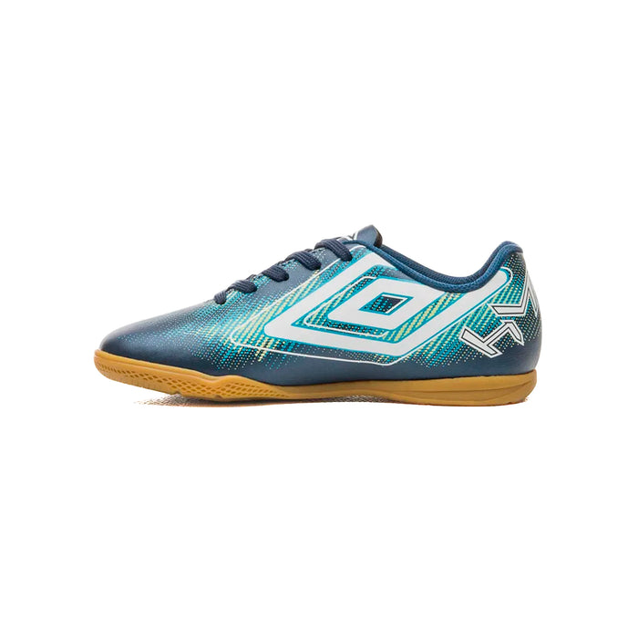 U07FB00335-723 Umbro Calzados Indoor Niños Futbol Heatmap Jr Navy/White/Atomic Blue