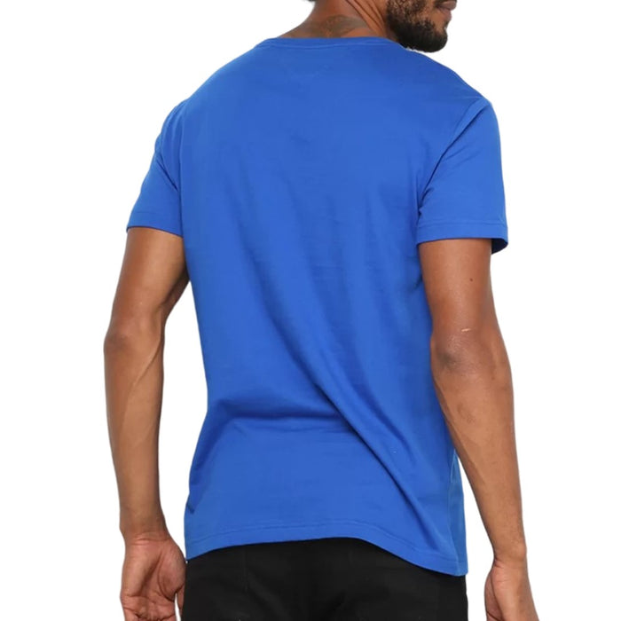 MW0MW10838-D02 TOMMY HILFIGER PRENDAS T-SHIRT MASCULINO |WCC ESSENTIAL COTTON VNECK TEE BIO BLUE