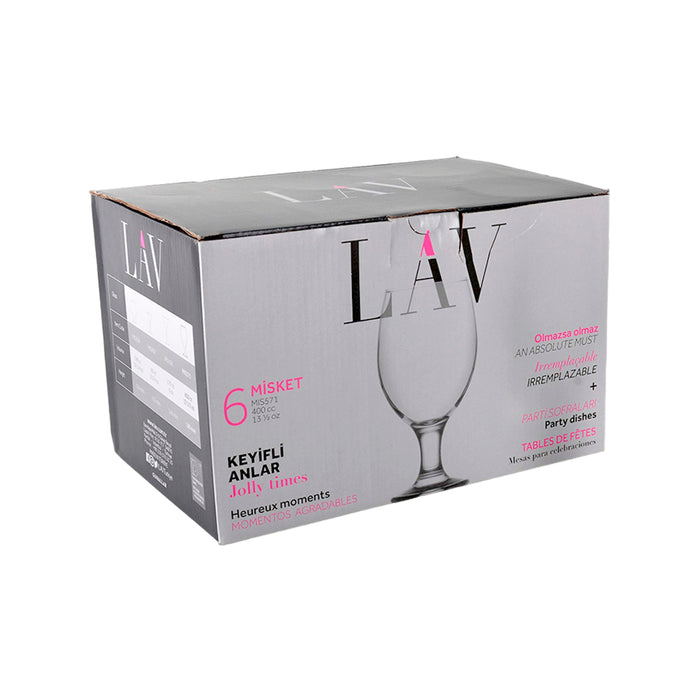 8692952075285 LAV COPA MISKET DE CERVEZA 400CC  PACK X6