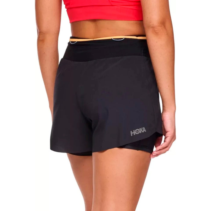 1141741-BLK HOKA PRENDAS SHORTS FEMENINO RUNNING SKYGLIDE BLACK