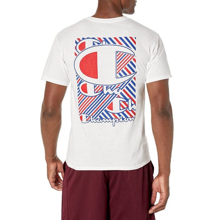 GT23H586M0A-045 CHAMPION PRENDAS T-SHIRT MASCULINO CLASSIC GRAPHIC TEE WHITE