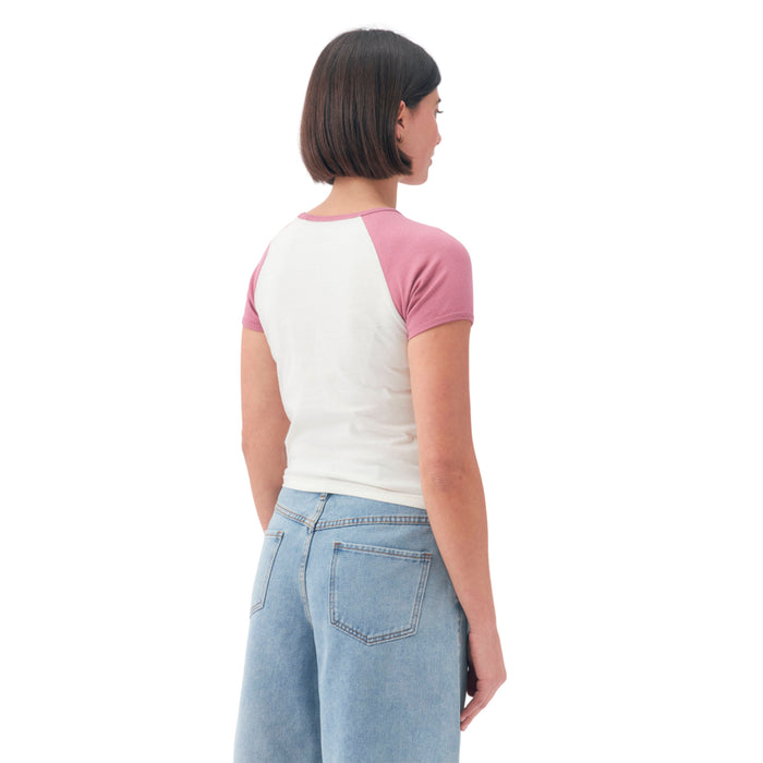 26160614-84 Roxy Prendas Remeras Femenino Moda Oceanwave Regular Rosa