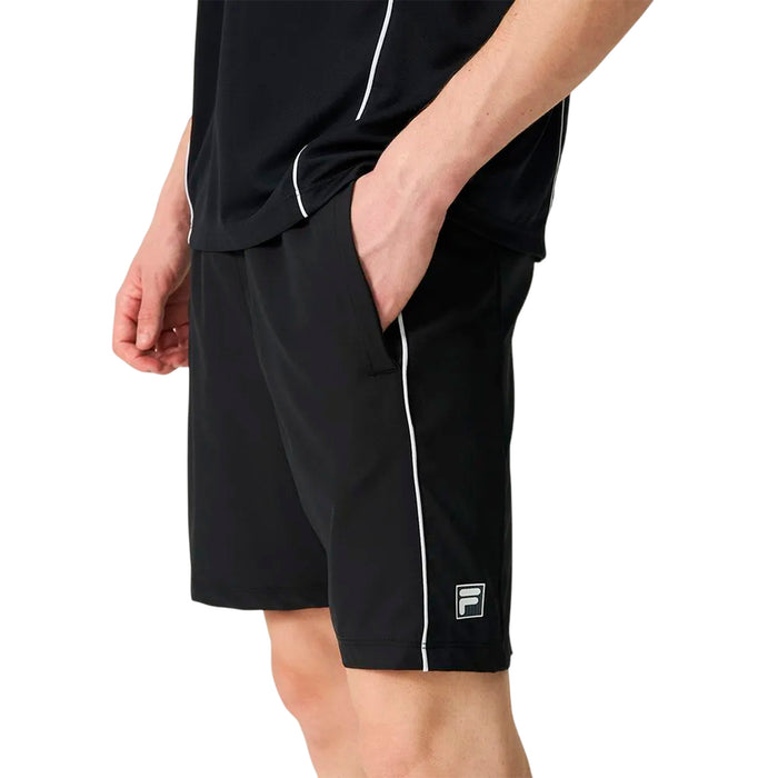 F11TN00862-3210 Fila Prendas Bermudas Masculino Tenis Match 8 Black/White/Black