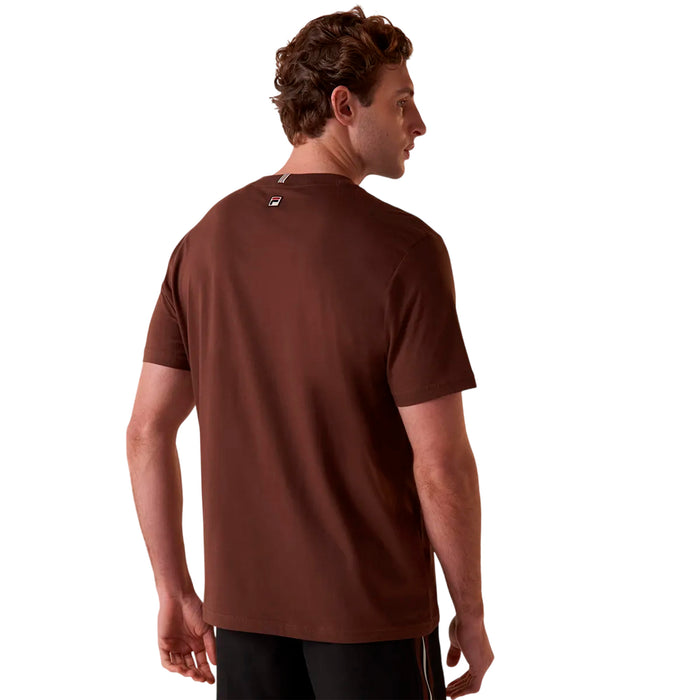 F11L01794-3682 FILA PRENDAS REMERAS MASCULINO MODA COMFORT SPORT CLUB DARK BROWN