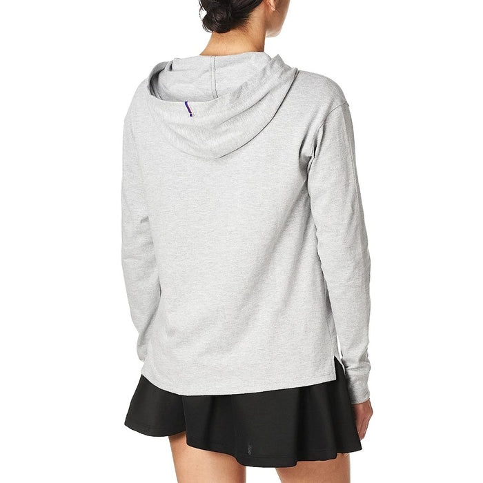 W4909Y08113-023 CHAMPION PRENDAS HOODIE FEMENINO MIDDLEWEIGHT JERSEY HOODIE GRAPHIC OXFORD GRAY