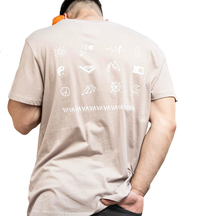 Pony Remeras Unisex Moda T Shirt Beige