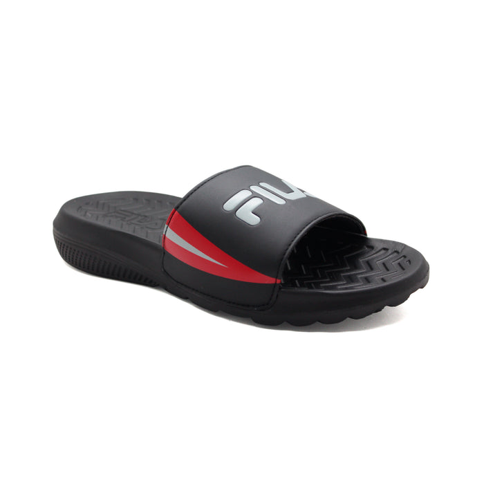 WT21335-BGRF FILA CALZADOS ZAPATILLAS FEMENINO MODA WS COMFORT SANDAL BLACK/LIGHT GREY/RED