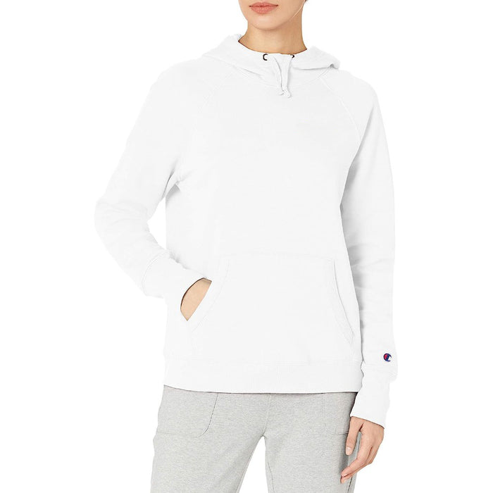 GF934-100 CHAMPION PRENDAS PULLOVER FEMENINO POWERBLEND HOODIE WHITE